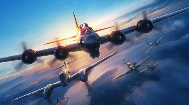 World Of Warplanes HD Wallpaper 240x320 Resolution
