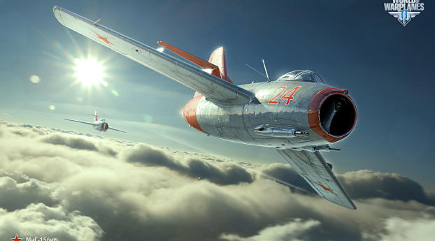world of warplanes, mig-15bis, fighter Wallpaper 1400x1050 Resolution