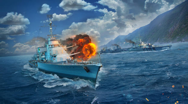 World of Warships Mogador  Destroyer Wallpaper 1920x1080 Resolution