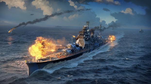 World Of Warships (WOWS) Wallpaper 1080x2232 Resolution