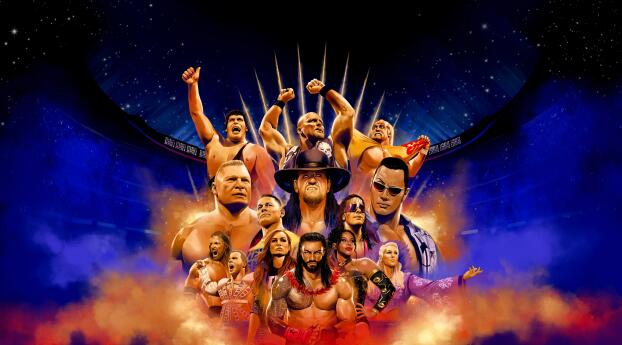 WWE 2K Gaming 2024 Wallpaper 640x480 Resolution