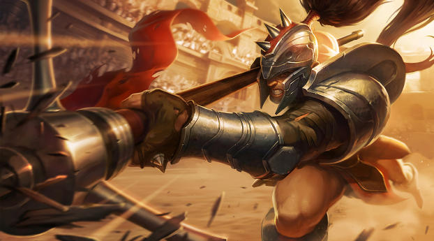 Xin Zhao From League Of Legends Wallpaper 320x568 Resolution