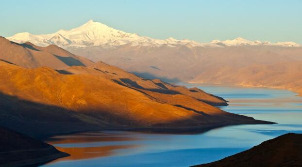 Yamdrok Lake HD Tibet Wallpaper 1676x1085 Resolution