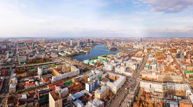 yekaterinburg, panorama, city Wallpaper 240x400 Resolution