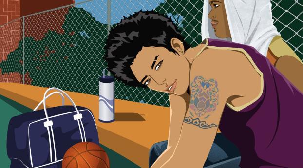 young, basketball players, boys Wallpaper 640x1136 Resolution