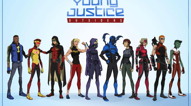 Young Justice Outsiders 2017 Wallpaper 540x960 Resolution