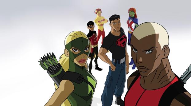 Young Justice Show Wallpaper 1200x1920 Resolution