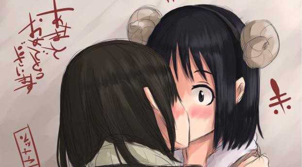 7 Anime Yuri, anime kiss girls HD wallpaper | Pxfuel