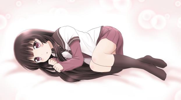 yuru yuri, matsumoto rise, anime Wallpaper 320x480 Resolution