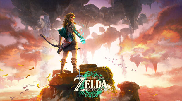 Zelda Tears of the Kingdom 4K Wallpaper 1080x2240 Resolution