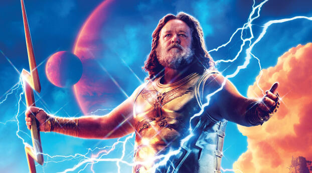 Zeus Thor Love and Thunder Russell Crowe Wallpaper