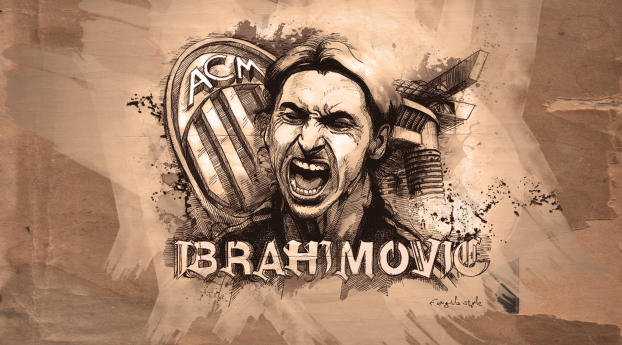 Zlatan Ibrahimovic HD Art Wallpaper