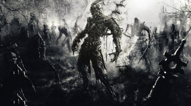 zombies, fantasy, art Wallpaper